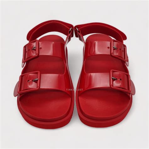 gucci isla buckle rubber sandals|Gucci rubber sandals sale.